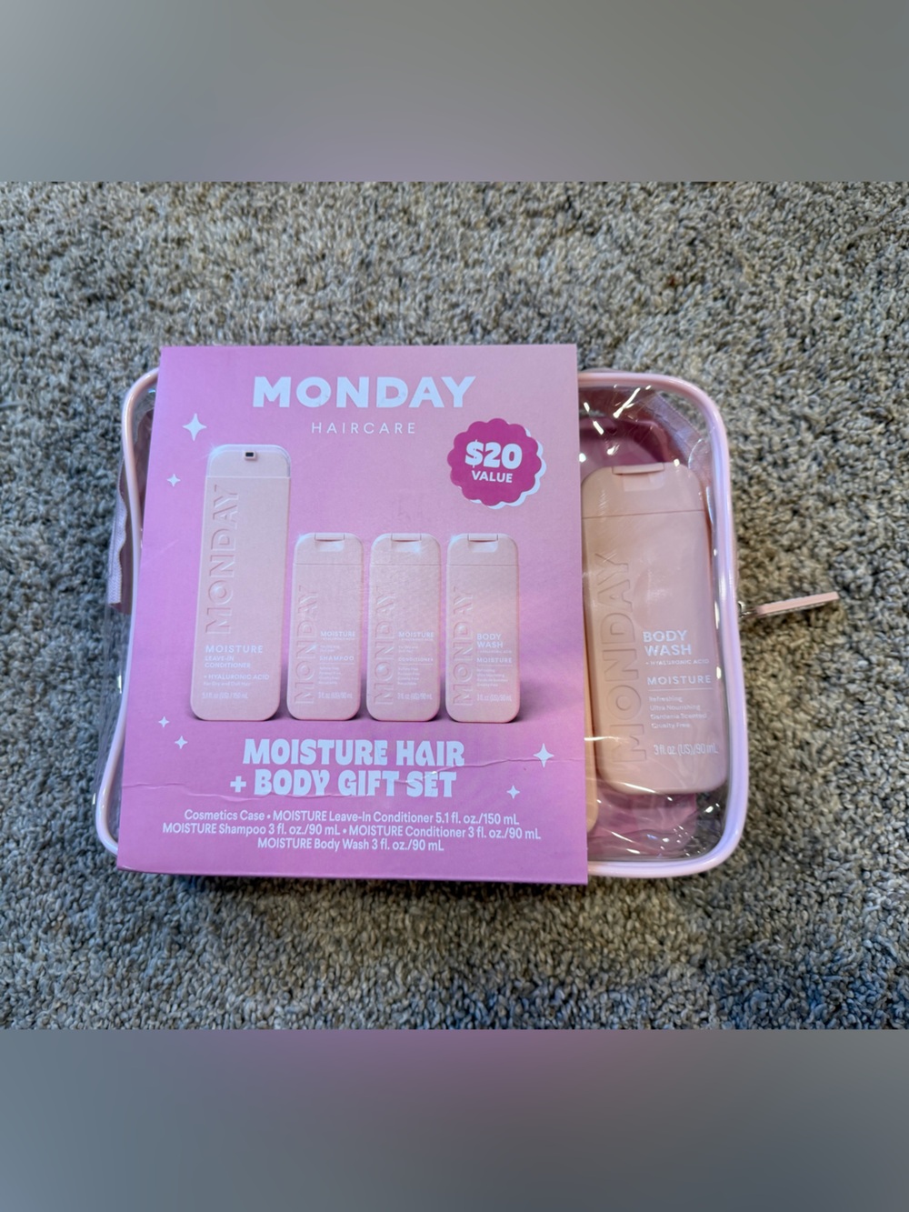 MONDAY Haircare Moisture Hair + Body Wash Set